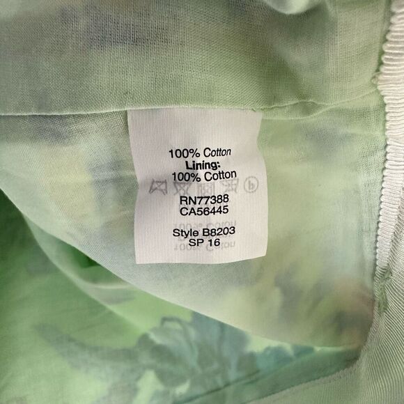 J. Crew Womens Pencil Skirt size 2 Mint Green Floral Knee Length - Picture 9 of 10